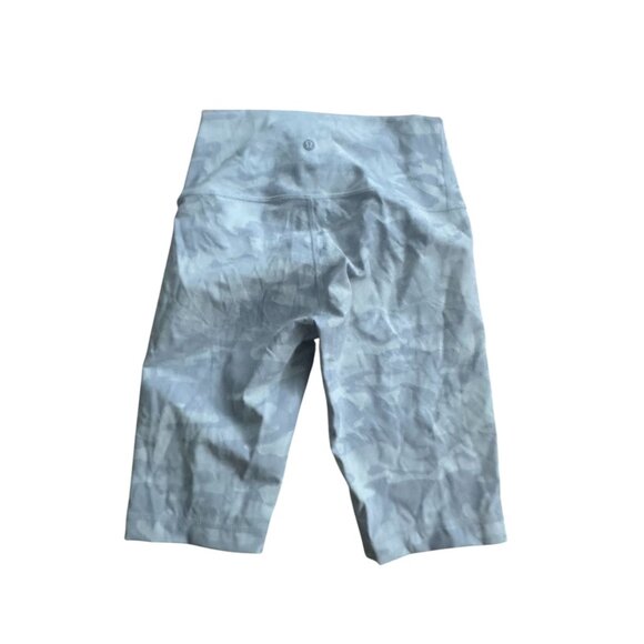 LULULEMON Multicolor Gray Camo Bike Shorts Size 6 - Picture 3 of 7